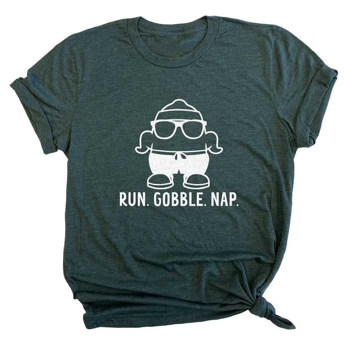 Run. Gobble. Nap. Premium Unisex T-Shirt