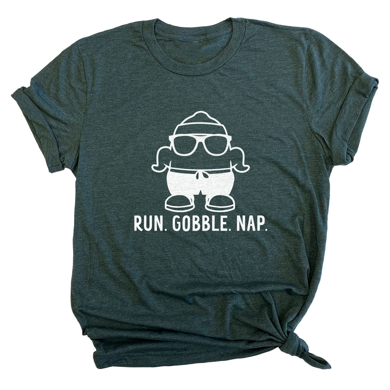 Run. Gobble. Nap. Premium Unisex T-Shirt