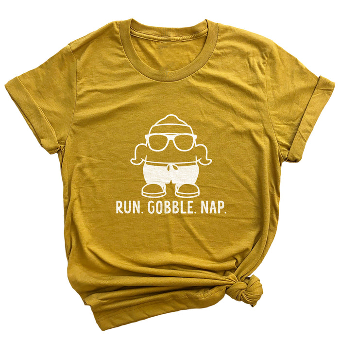 Run. Gobble. Nap. Premium Unisex T-Shirt