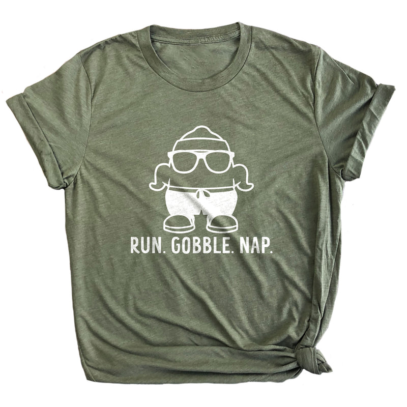Run. Gobble. Nap. Premium Unisex T-Shirt