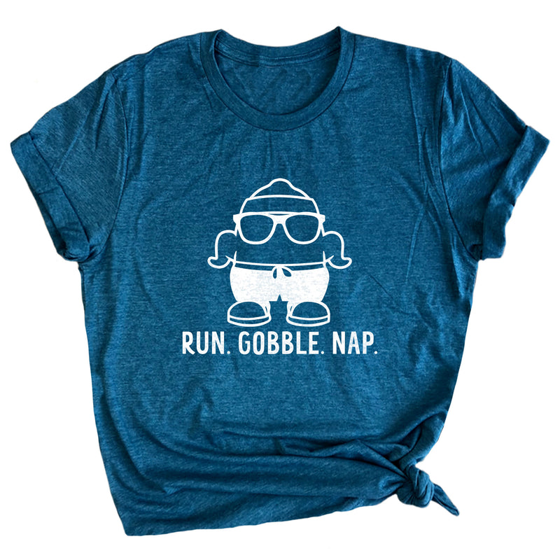 Run. Gobble. Nap. Premium Unisex T-Shirt