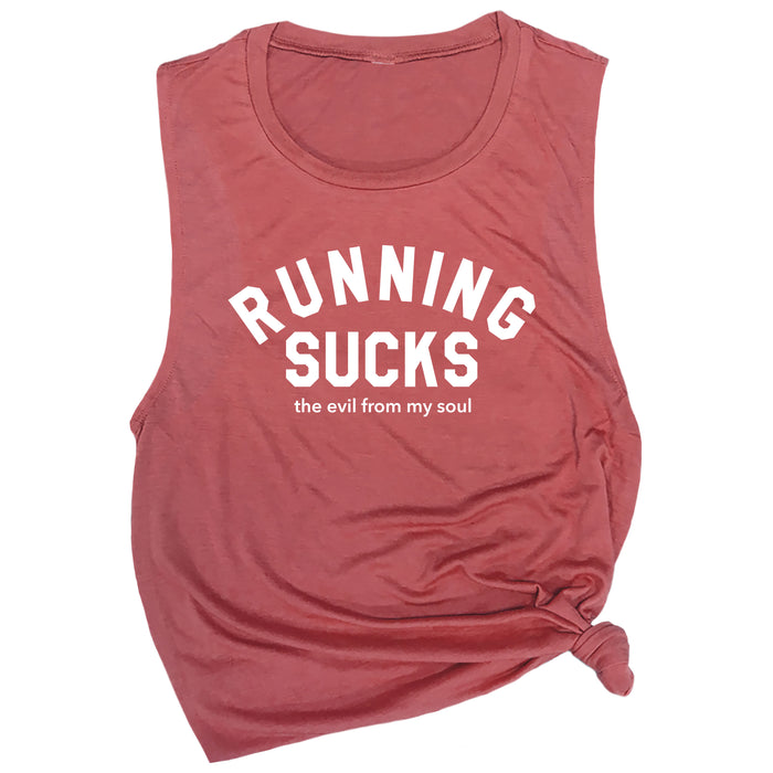 Running Sucks the Evil from My Soul Muscle Tee