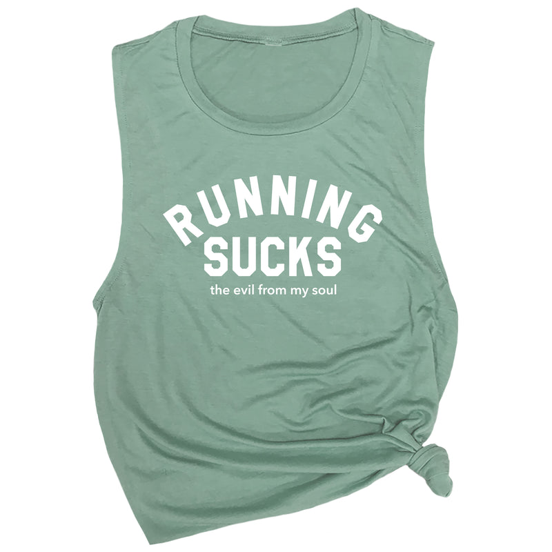 Running Sucks the Evil from My Soul Muscle Tee