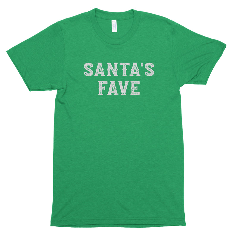 Santa - Santa's Fave - Couples Funny Christmas Premium Unisex T-Shirts