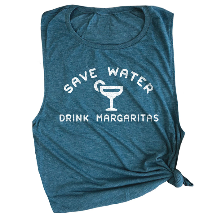 Save Water Drink Margaritas Muscle Tee