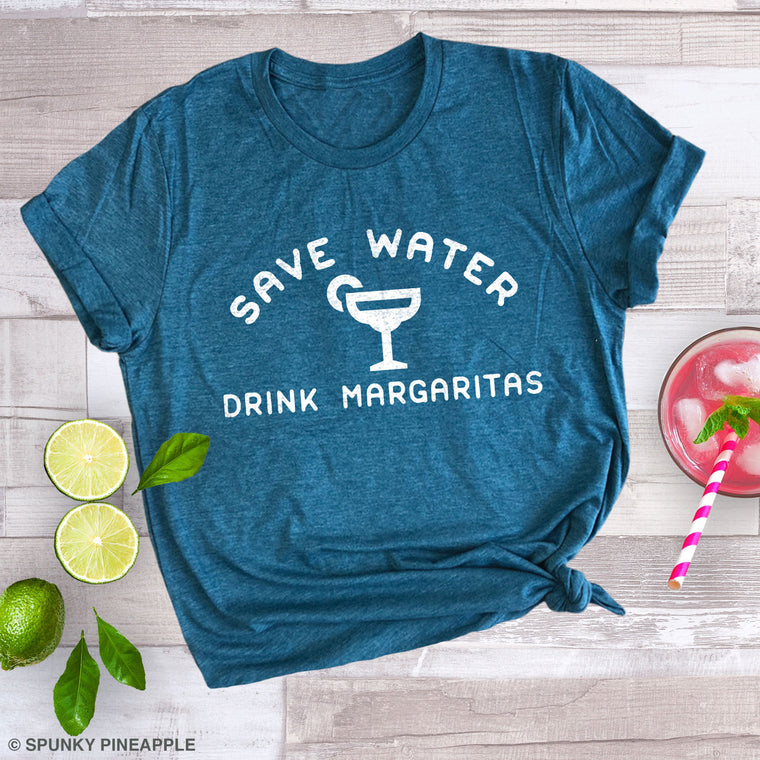 Save Water Drink Margaritas Premium Unisex T-Shirt