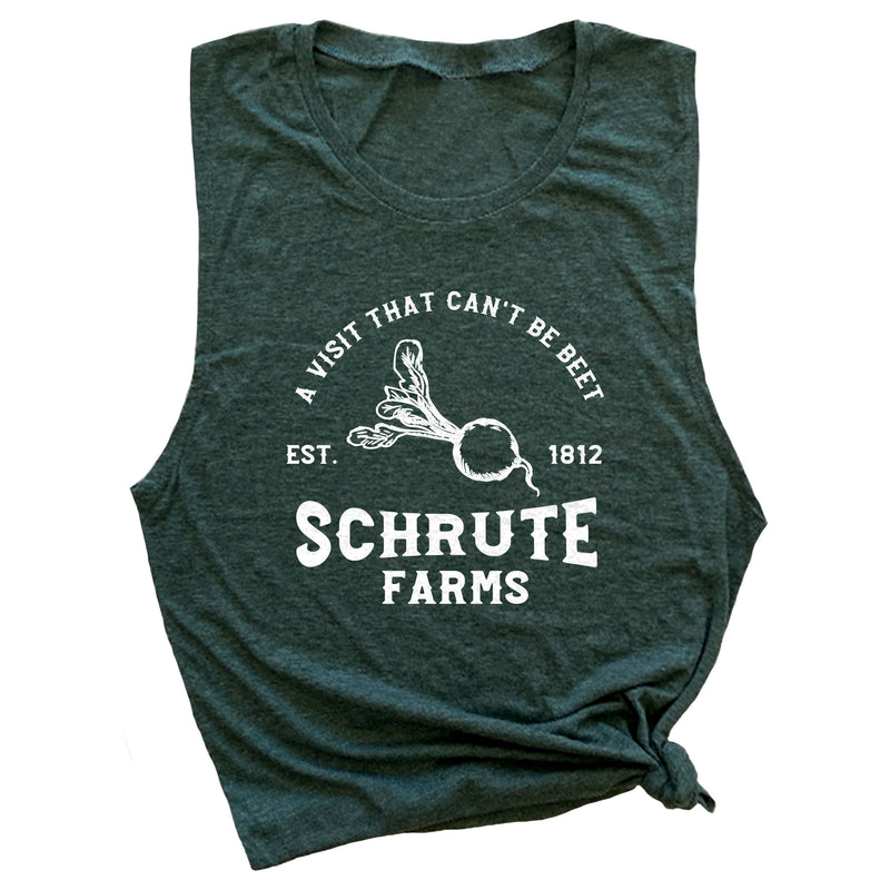 A Visit That Can't Be Beet Schrute Farms Est. 1812 Muscle Tee