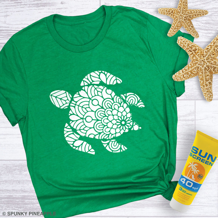 Sea Turtle Mandala Premium Unisex T-Shirt