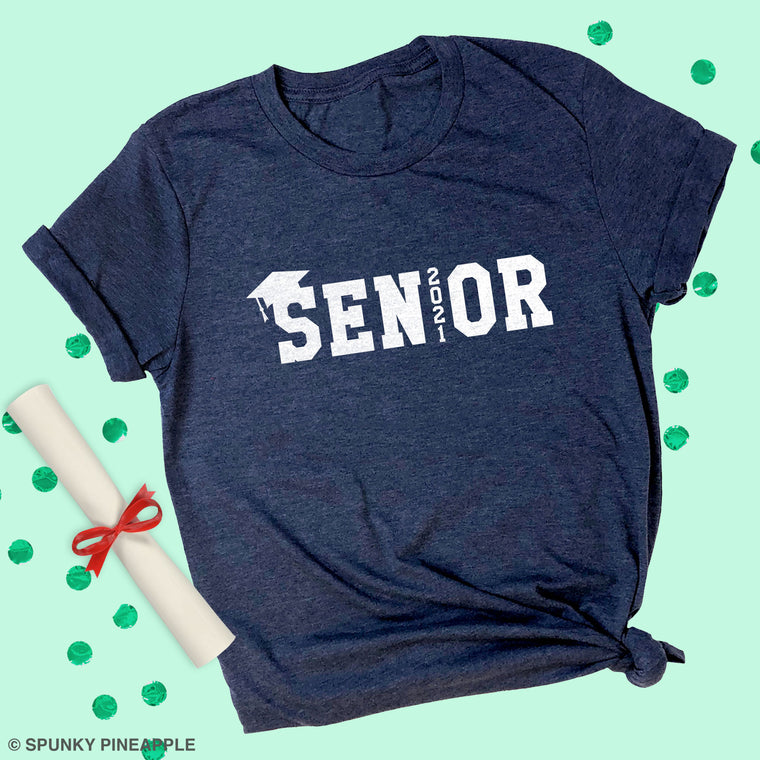 Senior 2021 (w/ Cap) Premium Unisex T-Shirt