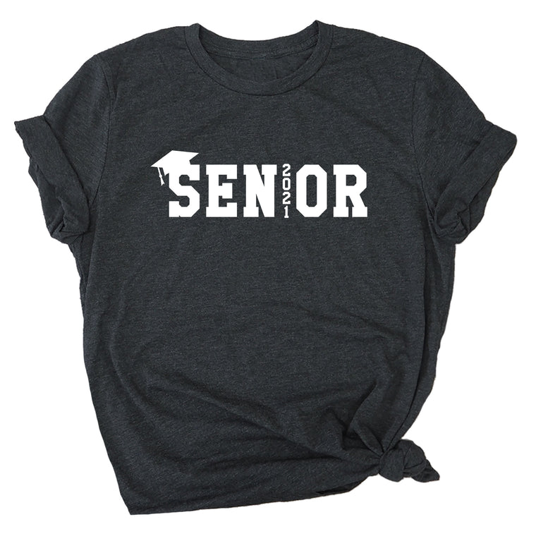 Senior 2021 (w/ Cap) Premium Unisex T-Shirt