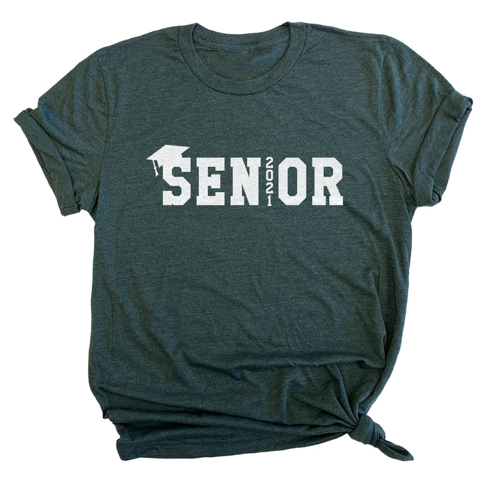 Senior 2021 (w/ Cap) Premium Unisex T-Shirt