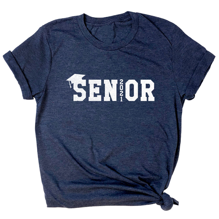 Senior 2021 (w/ Cap) Premium Unisex T-Shirt