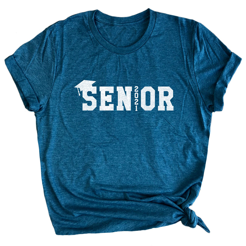 Senior 2021 (w/ Cap) Premium Unisex T-Shirt