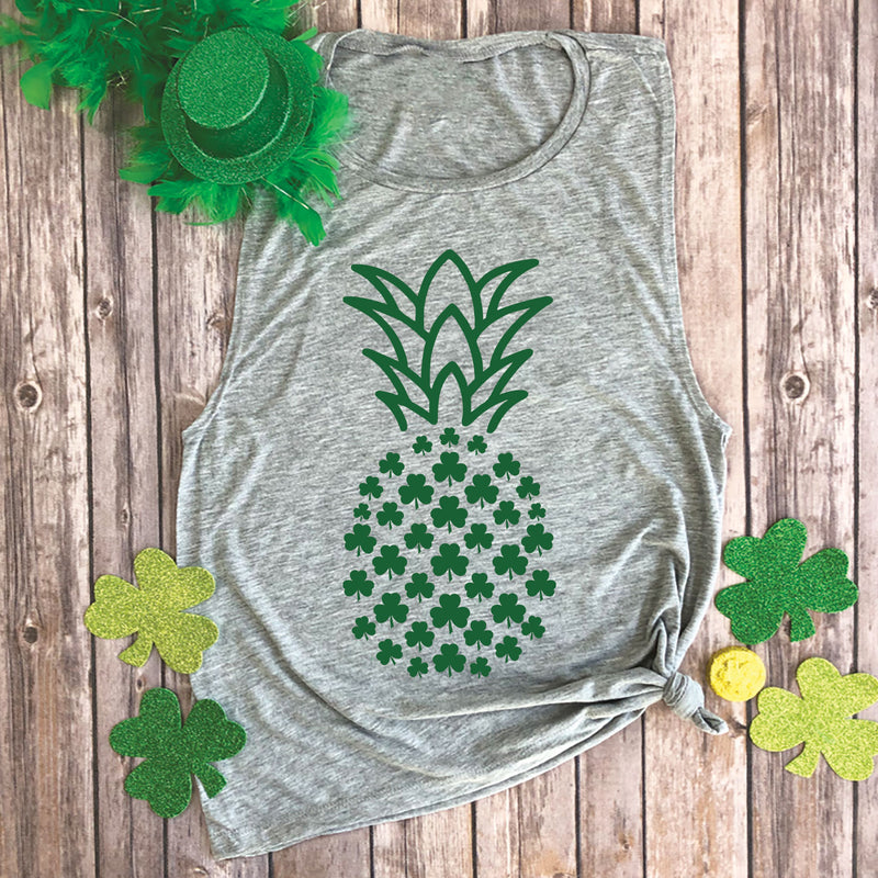 Shamrock Pineapple Muscle Tee