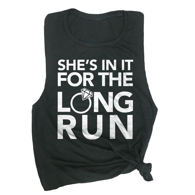 She's in it for the Long Run Muscle Tee