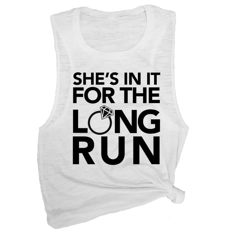 She's in it for the Long Run Muscle Tee