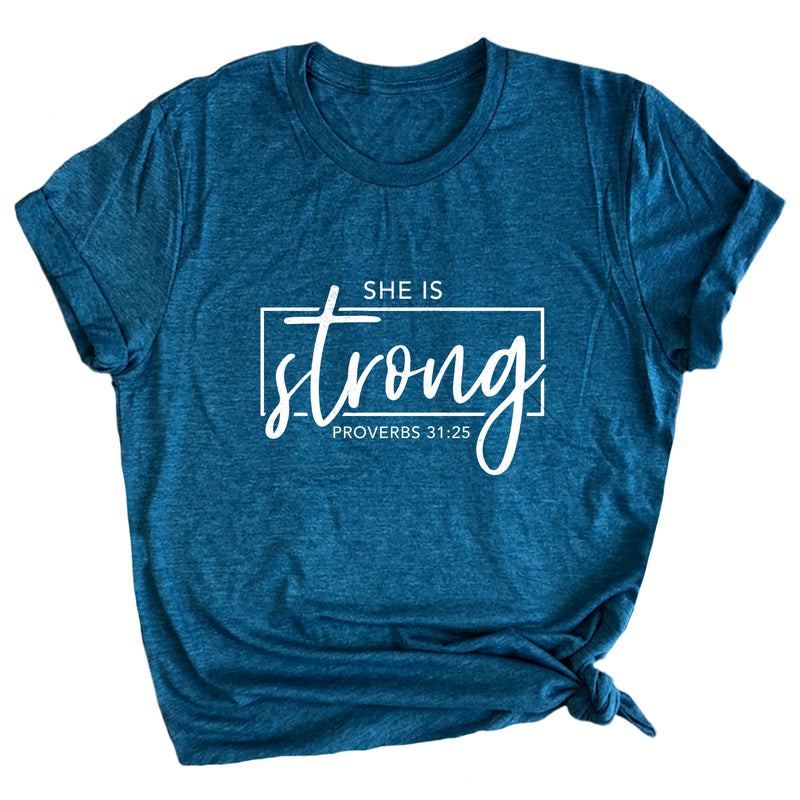 She is Strong Proverbs 31:25 Premium Unisex T-Shirt