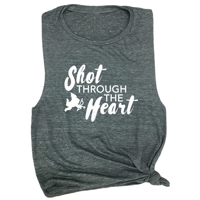 Shot Through the Heart Muscle Tee
