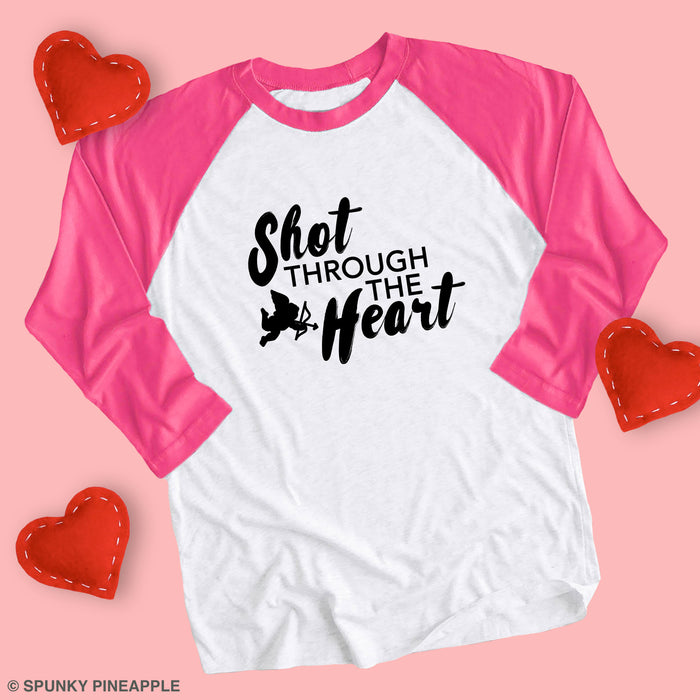 Shot Through the Heart Raglan Tee