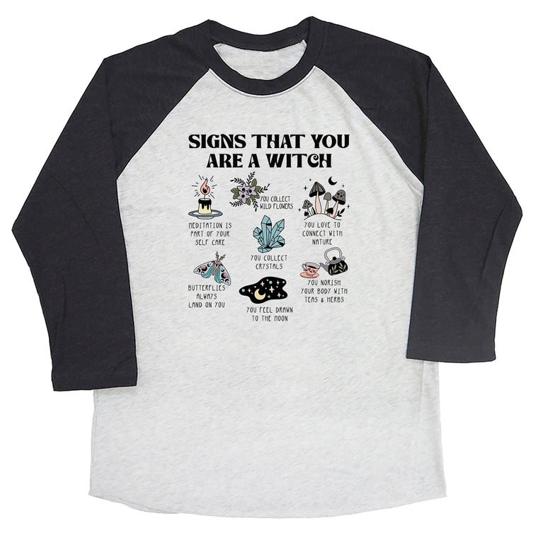 Signs that You are a Witch Raglan Tee