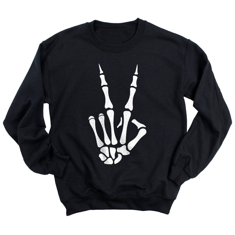 Skeleton Peace Hand Sweatshirt