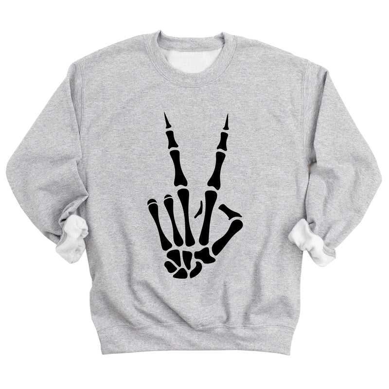 Skeleton Peace Hand Sweatshirt