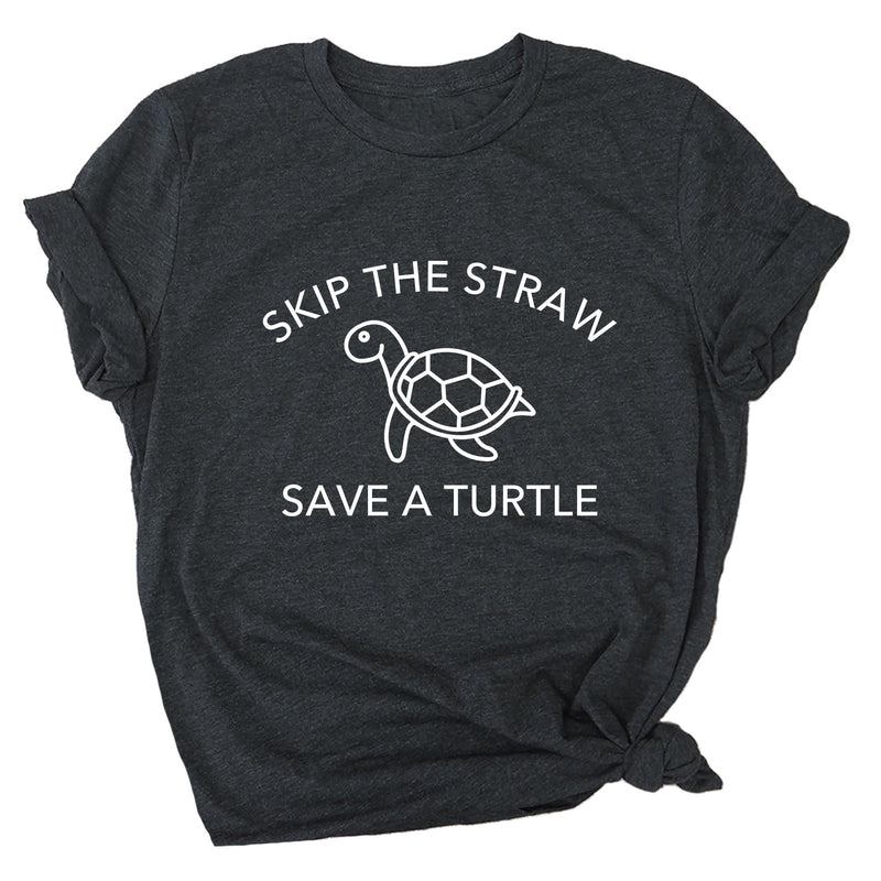 Skip a Straw Save a Turtle Premium Unisex T-Shirt