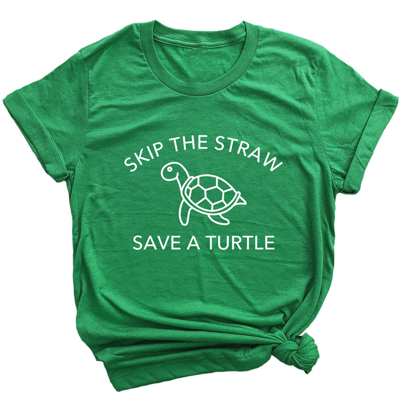 Skip a Straw Save a Turtle Premium Unisex T-Shirt