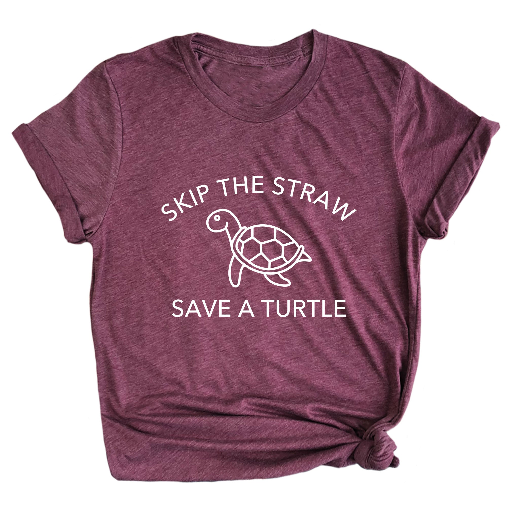 Skip a Straw Save a Turtle Premium Unisex T-Shirt