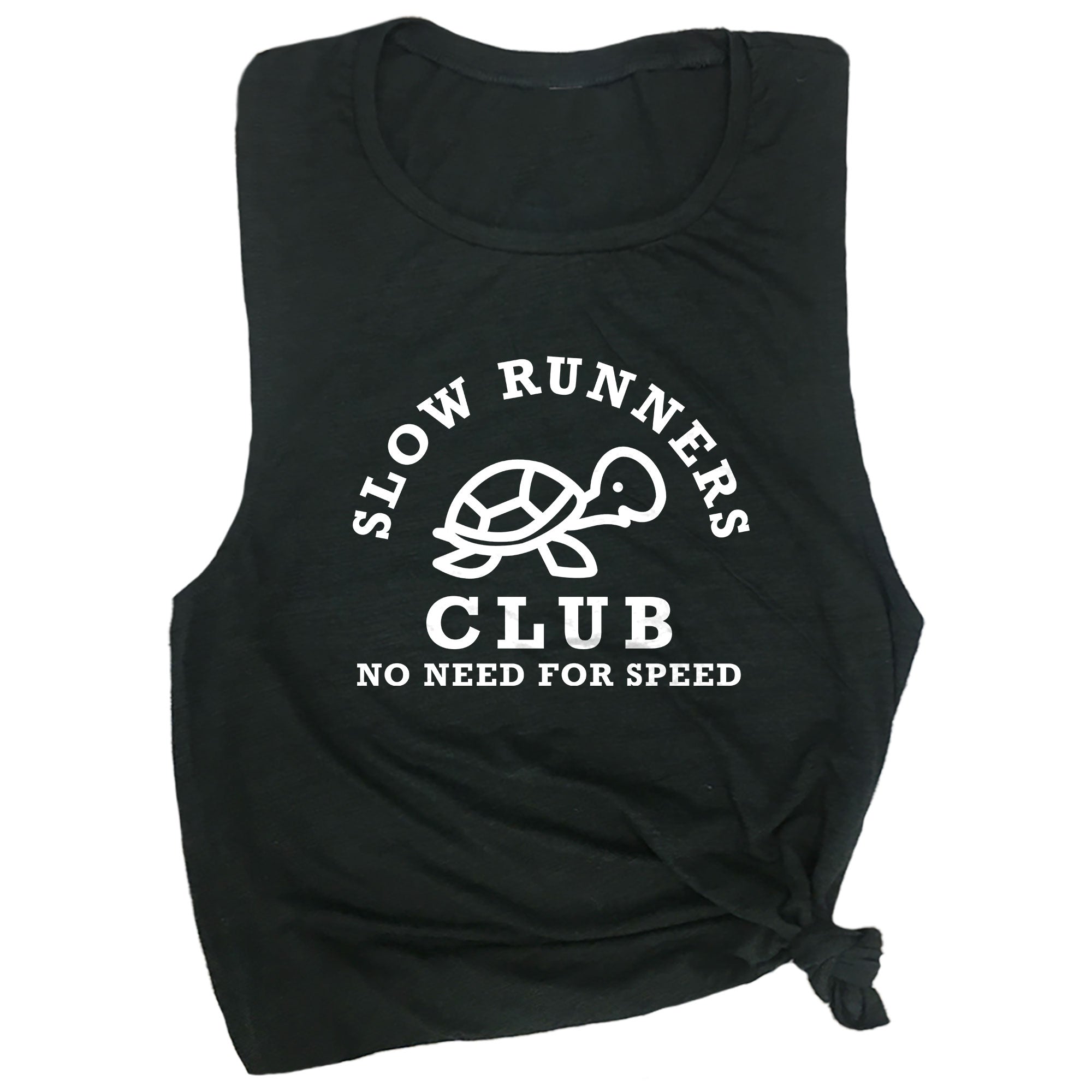Slow Runners Club No Need for Speed Muscle Tee