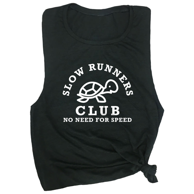 Slow Runners Club No Need for Speed Muscle Tee