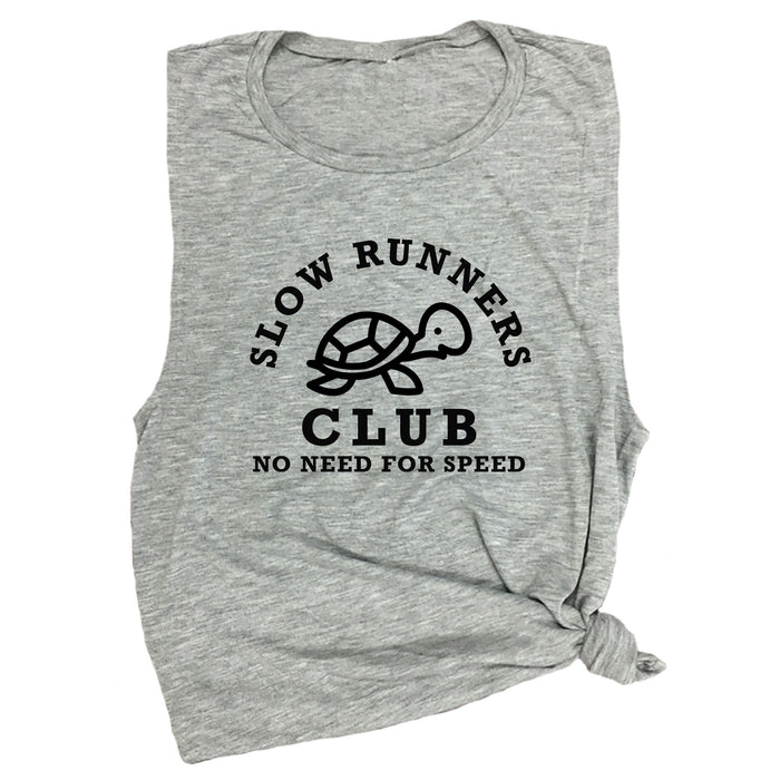 Slow Runners Club No Need for Speed Muscle Tee