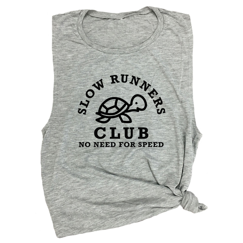 Slow Runners Club No Need for Speed Muscle Tee