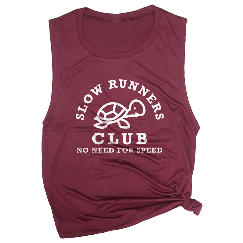 Slow Runners Club No Need for Speed Muscle Tee