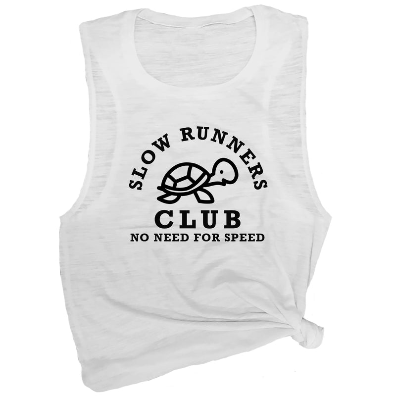 Slow Runners Club No Need for Speed Muscle Tee