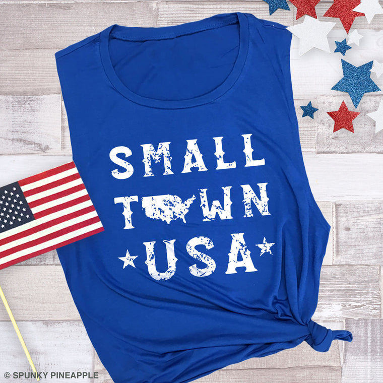 Small Town USA Muscle Tee