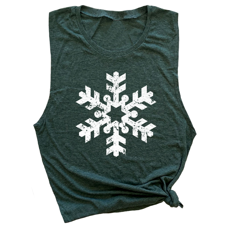 Snowflake Muscle Tee