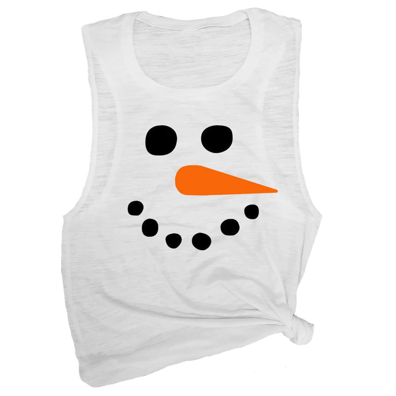 Snowman Face Muscle Tee