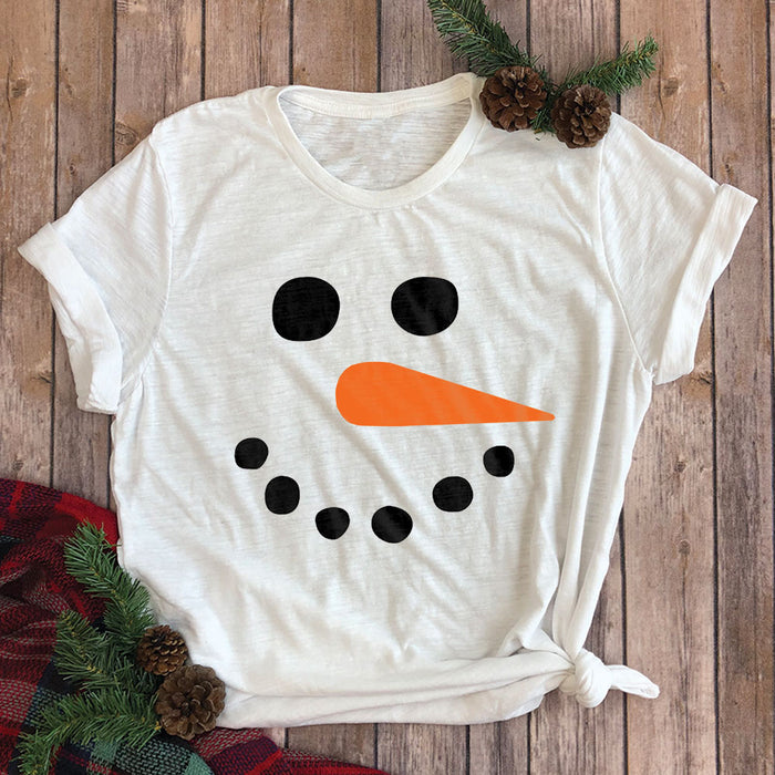 Snowman Face Premium Unisex T-Shirt