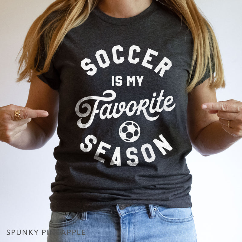 Soccer is My Favorite Season Premium Unisex T-Shirt