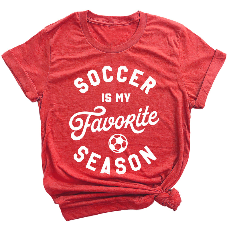 Soccer is My Favorite Season Premium Unisex T-Shirt