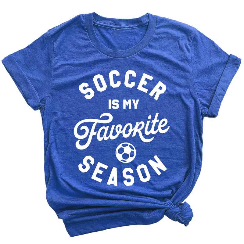 Soccer is My Favorite Season Premium Unisex T-Shirt