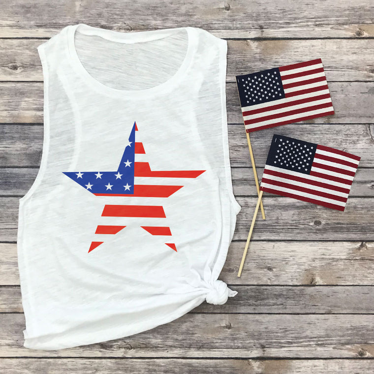Star Flag Muscle Tee