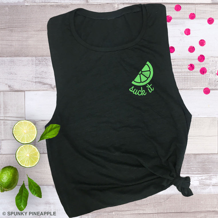 Suck It (with Lime) Muscle Tee