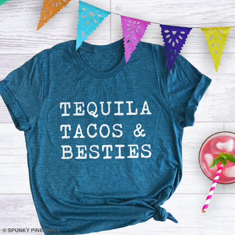 Tequila Tacos & Besties Premium Unisex T-Shirt