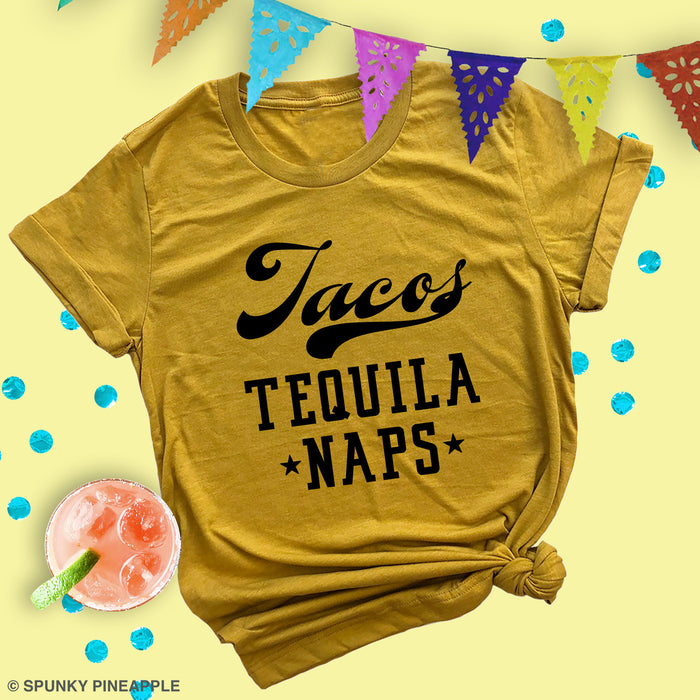 Tacos, Tequila, Naps Premium Unisex T-Shirt