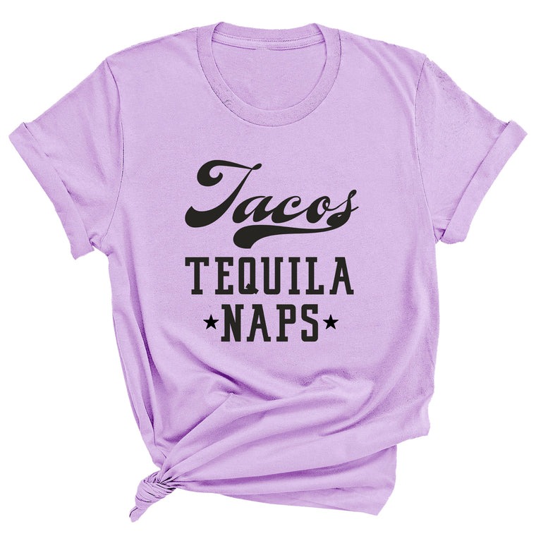 Tacos, Tequila, Naps Premium Unisex T-Shirt