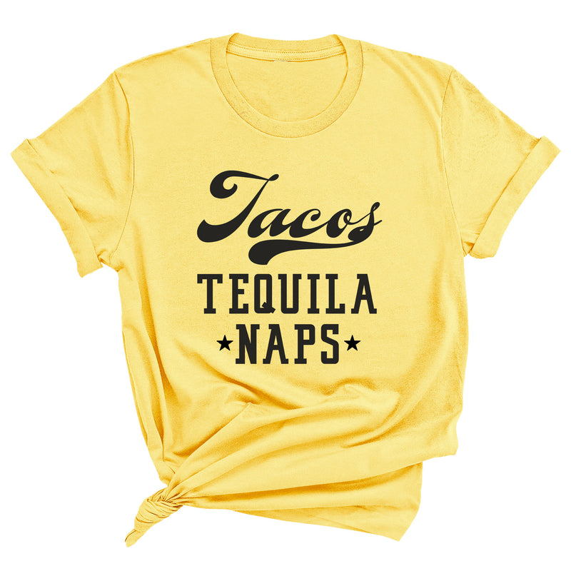 Tacos, Tequila, Naps Premium Unisex T-Shirt