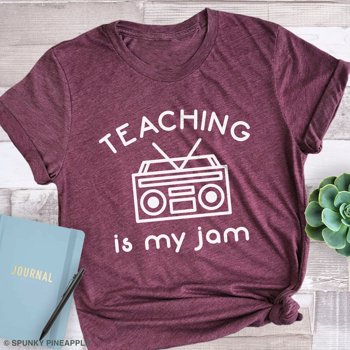 Teaching Is My Jam Back To School Teacher Humor Shirt