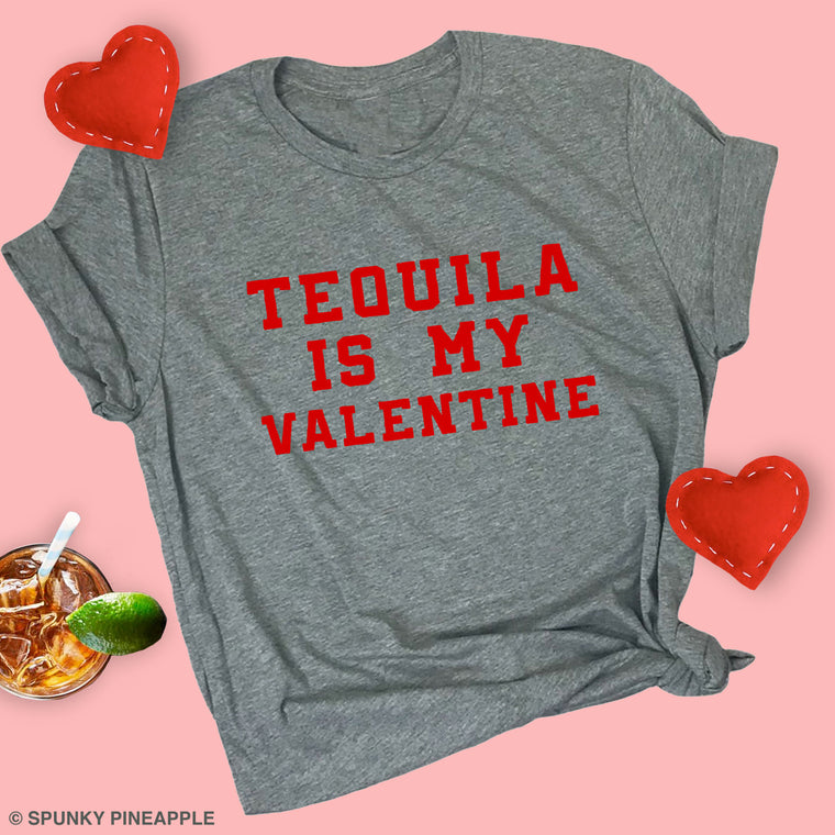 Tequila is My Valentine Premium Unisex T-Shirt